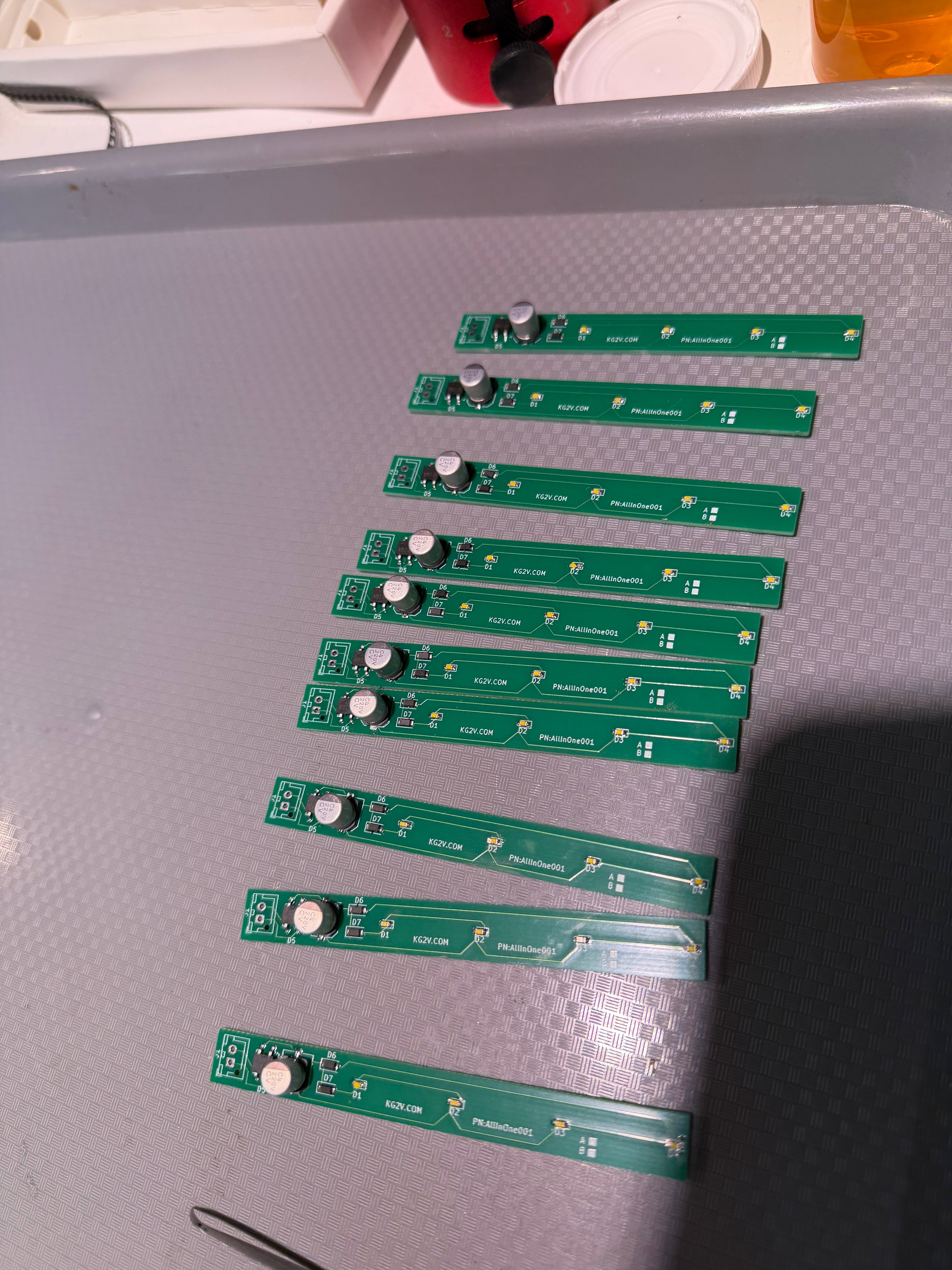 First batch of warm white all in one boards