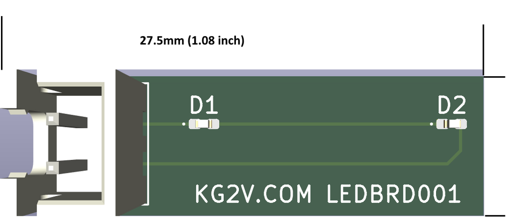 Dual white LED Board