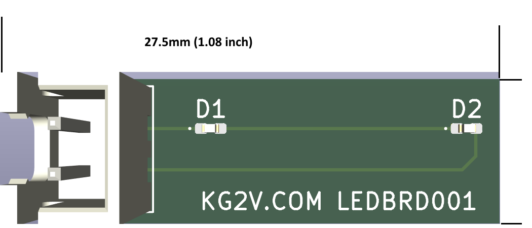 Dual white LED Board